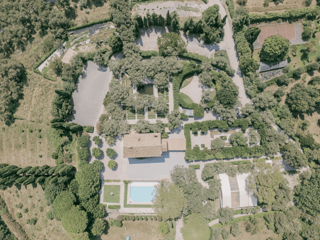View from the sky of La Bastide du Roy